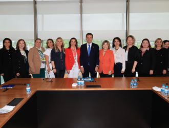 KAGİDER Başkanı Esra Bezircioğlu ve Yönetim Kurulu İstanbul Büyükşehir Belediye Başkanı Ekrem İmamoğlu'nu Makamında Ziyareti.