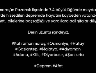 Derin üzüntü içindeyiz.