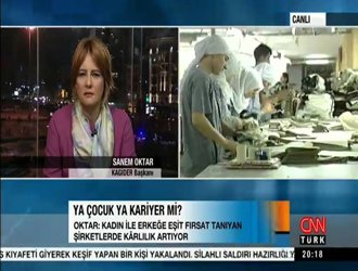 Sanem Oktar as an on-air guest