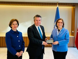 KAGİDER President Emine Erdem and a delegation of KAGİDER members visited Permanent Representative of Türkiye to the United Nations, Sedat Önal