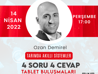“Tarımda Akıllı Sistemler” konusunu konuştuk.